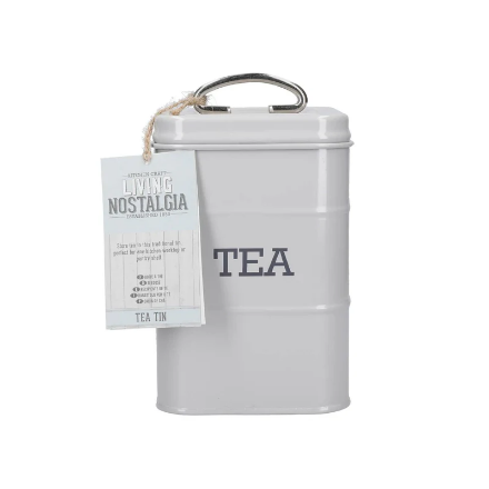 Picture of KITCHEN CRAFT LIVING NOSTALGIA TEA CANNISTER GREY