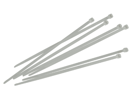 Picture of FAITHFULL CABLE TIES WHITE 250MM X 4.8MM PACK OF 100