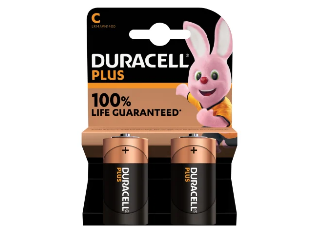 Picture of DURACELL C 2 CELL 2 PACK BATTERIES