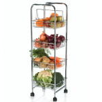 Picture of KITCHEN CRAFT 4 TIER STORAGE TROLLEY