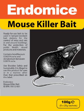 Picture of ENDOMICE MOUSE KILLER BAIT 100G