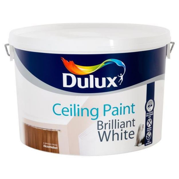 Picture of DU CEILING PAINT BRILLIANT WHITE 10L