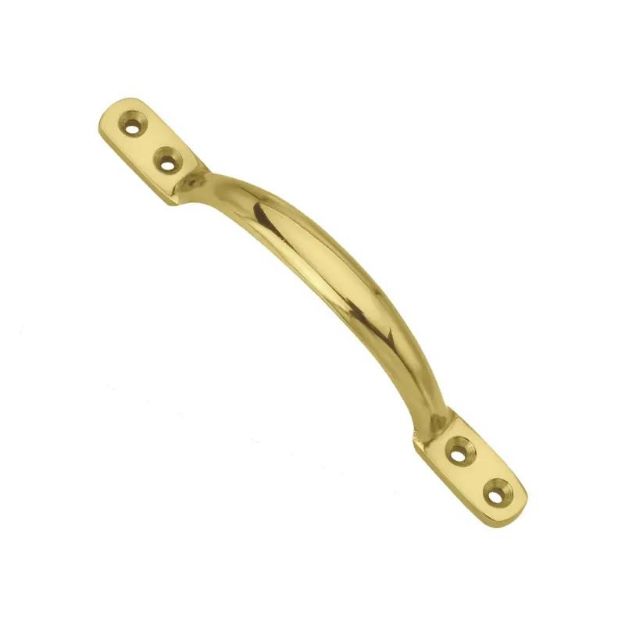 Picture of SECURIT SASH HANDLE BRASS 125MM