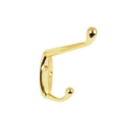 Picture of SECURIT HAT & COAT HOOK BRASS 105MM