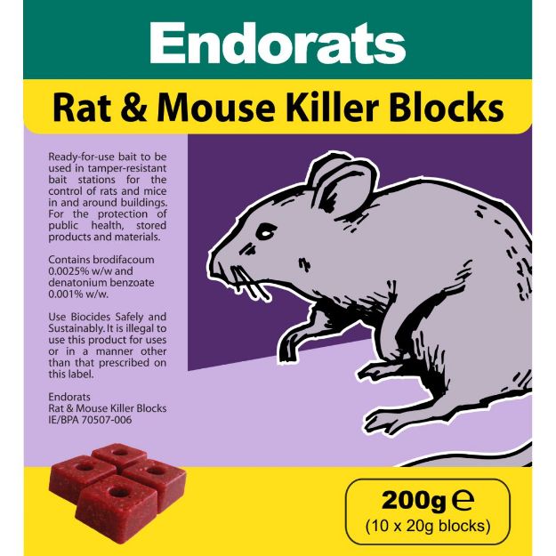 Picture of RAT & MOUSE BLOCK BAIT 200G