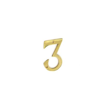 Picture of SECURIT BRASS NUMERAL NO.3 75MM