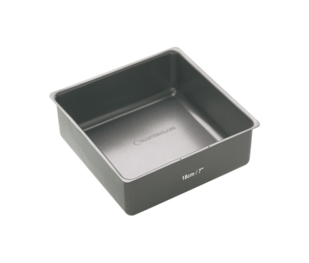 Picture of MASTERCLASS NON-STICK SQUARE LOOSE BASE DEEP CAKE PAN 18CM