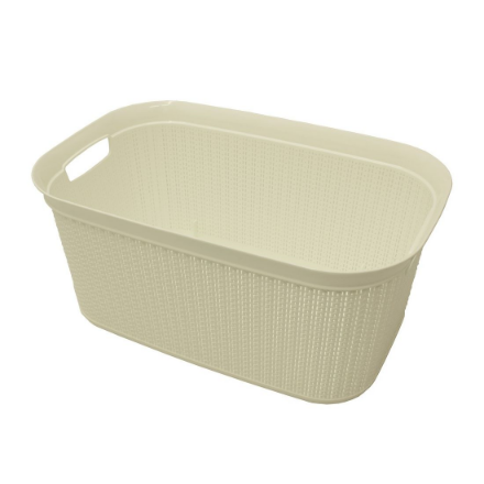 Picture of LOOP RECTANGULAR LAUNDRY BASKET WHITE