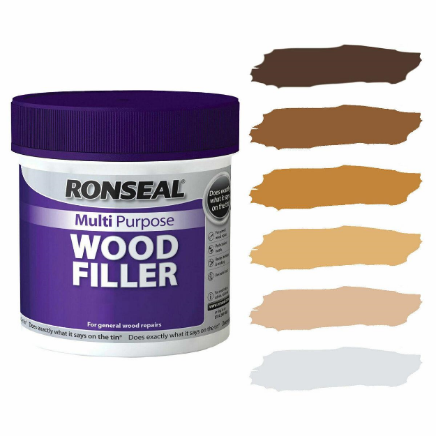 Picture of RONSEAL MULTI-PURPOSE WOOD FILLER DARK 250G