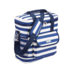 Picture of KITCHEN CRAFT LULWORTH NAUTICAL-STRIPED MEDIUM COOL BAG