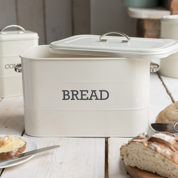 Picture of LIVING NOSTALGIA ANTIQUE CREAM BREAD BIN