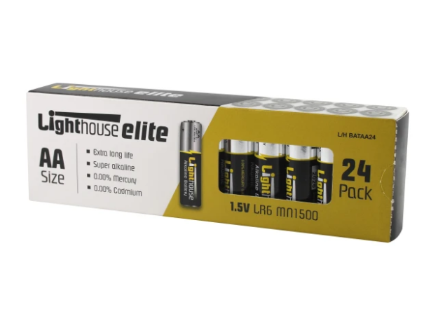 Picture of LIGHTHOUSE ALKALINE AA BATTERIES 24 PACK