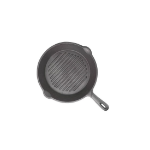 Picture of KITCHEN CRAFT DELUXE CAST IRON ROUND RIBBED GRILL PAN 24CM