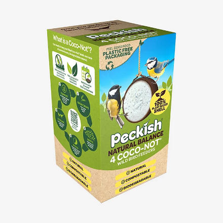 Picture of PECKISH COCO-NOT BIRD FEEDER PACK OF FOUR