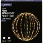 Picture of PREMIER ULTRA BRIGHTS SPHERE LIGHT WARM WHITE 40CM