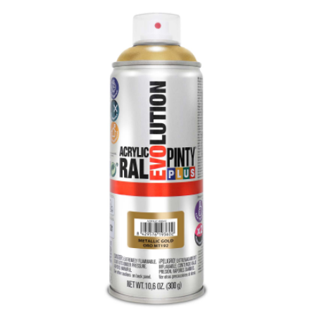 Picture of PINTY PLUS EVOLUTION SPRAY PAINT METALLIC GOLD 400ML