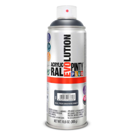 Picture of PINTY PLUS EVOLUTION SPRAY PAINT GRAPHITE GREY 400ML