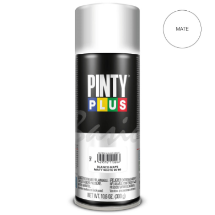 Picture of PINTY PLUS BASIC SPRAY PAINT WHITE MATT 400ML