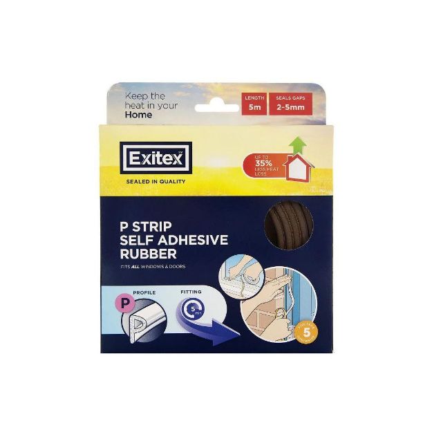 Picture of EXITEX P ADHESIVE STRIP BROWN 5M