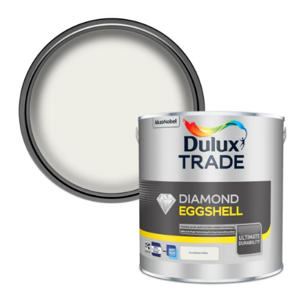 Picture of DULUX TRADE DIAMOND EGGSHELL PURE BRILLIANT WHITE 2.5L