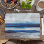 Picture of CREATIVE TOPS BLUE ABSTRACT PACK OF SIX PREMIUM PLACEMATS