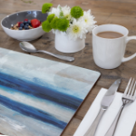 Picture of CREATIVE TOPS BLUE ABSTRACT PACK OF SIX PREMIUM PLACEMATS