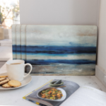 Picture of CREATIVE TOPS BLUE ABSTRACT PACK OF SIX PREMIUM PLACEMATS