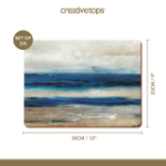 Picture of CREATIVE TOPS BLUE ABSTRACT PACK OF SIX PREMIUM PLACEMATS