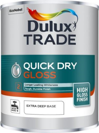 Picture of DULUX TRADE QUICK DRY GLOSS EXTRA DEEP BASE 1L