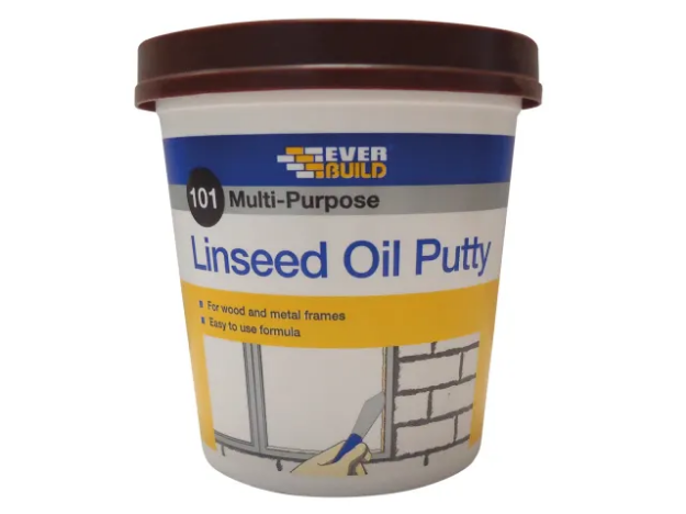 Picture of EVERBUILD BROWN LINSEED PUTTY 1KG