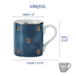 Picture of MIKASA BEES STRAIGHT SIDED PORCELAIN MUG 280ML