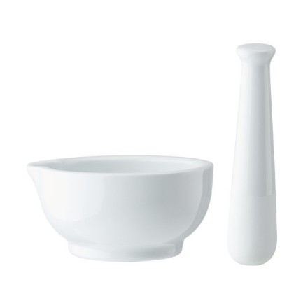 Picture of MIKASA CHALK PORCELAIN PESTLE & MORTAR WHITE