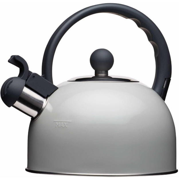 Picture of KITCHEN CRAFT LIVING NOSTALGIA TRADITIONAL WHISTLING KETTLE GREY