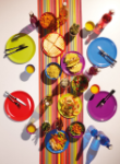 Picture of COLOURWORKS MELAMINE DINNER PLATE ASSORTED COLOURS