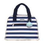 Picture of KITCHEN CRAFT LULWORTH 11.5L BLUE STRIPE HOLDALL STYLE COOL BAG