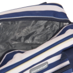 Picture of KITCHEN CRAFT LULWORTH 11.5L BLUE STRIPE HOLDALL STYLE COOL BAG