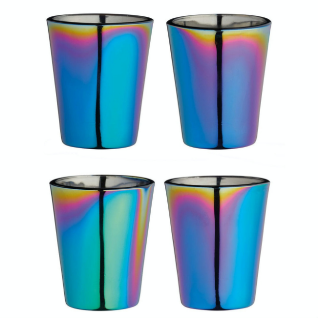 Picture of BAR CRAFT SET OF 4 METALLIC FINISH SHOT GLASSES