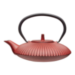 Picture of LA CAFETIERE CAST IRON TEAPOT & INFUSER RED 600ML