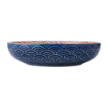 Picture of MIKASA BLUE ARCHED PATTERN STONEWARE BOWL 21CM