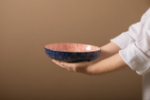 Picture of MIKASA BLUE ARCHED PATTERN STONEWARE BOWL 21CM