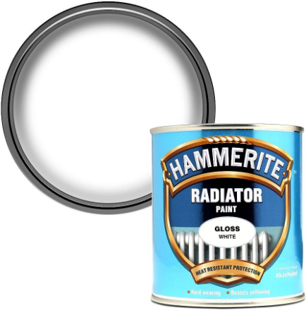 Picture of HAMMERITE RADIATOR ENAMEL GLOSS WHITE 500ML