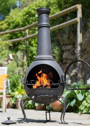 Picture of MURCIA CHIMINEA FIRE PIT WITH GRILL