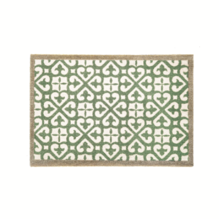 Picture of my mat nylon harlequin tile green 50cm x 75cm