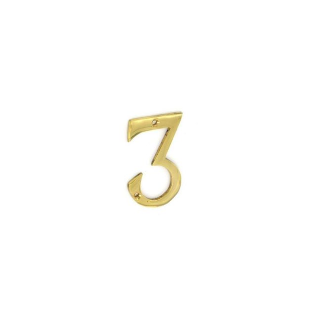 Picture of SECURIT BRASS NUMERAL NO.3 75MM