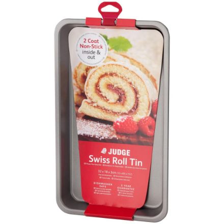 Picture of OBLONG SWISS ROLL TIN 32CM X 18CM X 3CM