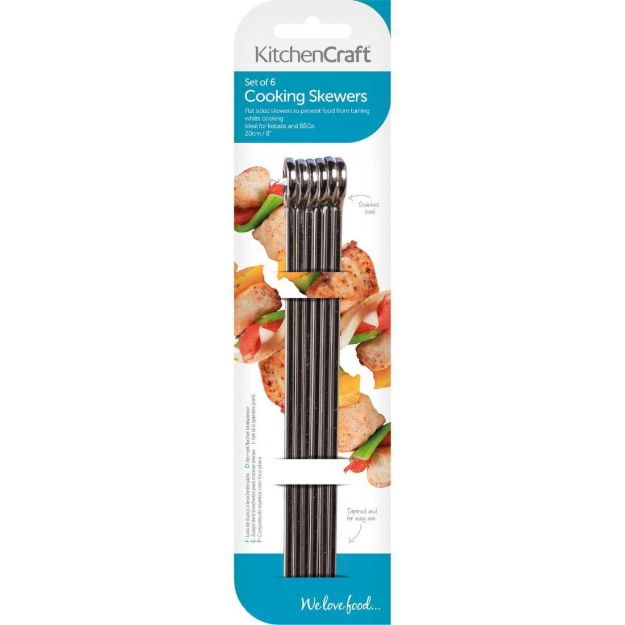 Picture of COOKING SKEWERS SET OF 6 20CM