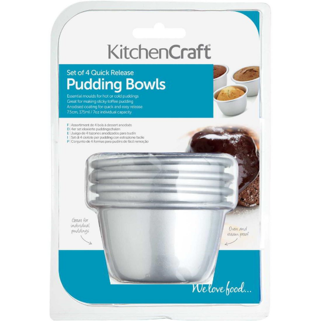 Picture of KITCHEN CRAFT QUICK RELEASE PUDDING BOWLS SET OF 4