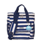 Picture of KITCHEN CRAFT LULWORTH NAUTICAL-STRIPED MEDIUM COOL BAG