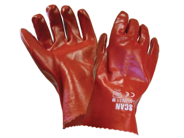 Picture of SCAN RED PVC GAUNTLET 11"