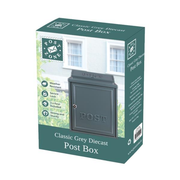 Picture of POST ZONE CLASSIC GREY DIECAST POST BOX